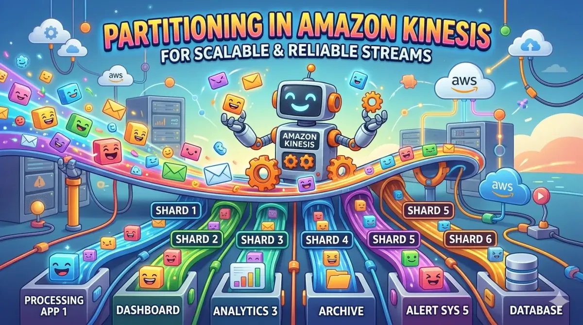 Partitioning in Amazon Kinesis for Scalable and Reliable Streams